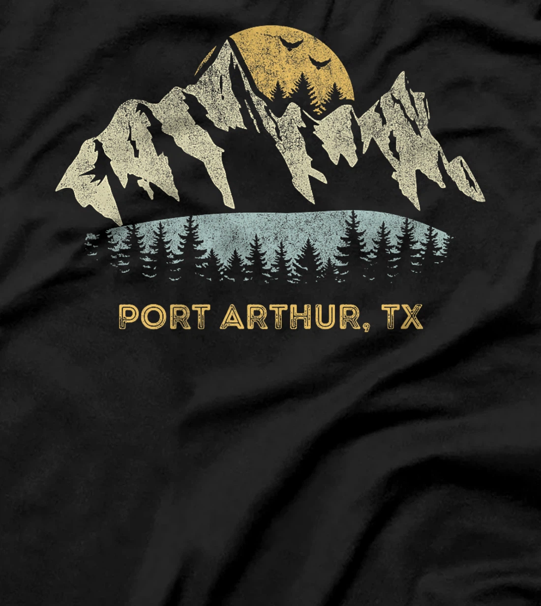 Port Arthur Texas Mountain Sunset Sunrise TX Premium T-Shirt