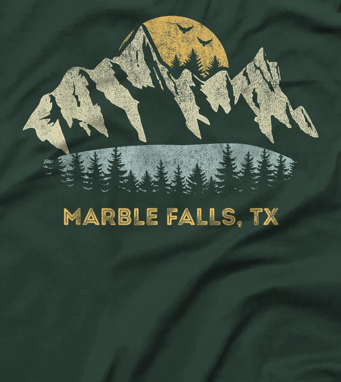 Marble Falls Texas Mountain Sunset Sunrise TX T-Shirt