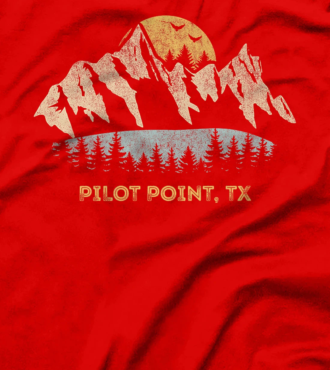 Pilot Point Texas Mountain Sunset Sunrise TX Premium T-Shirt