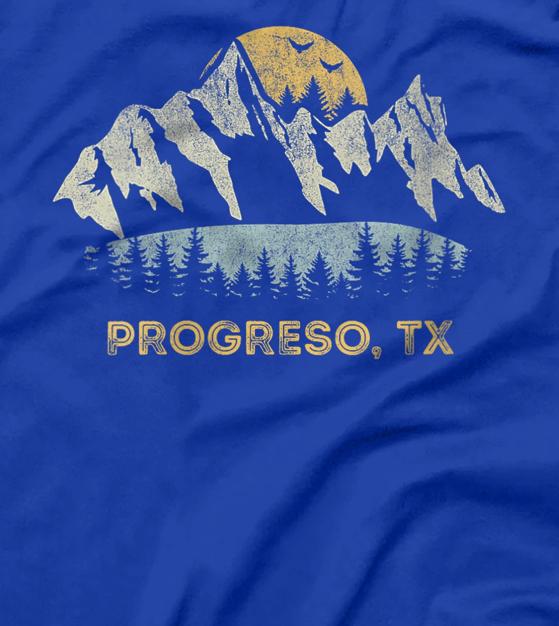 Womens Progreso Texas Mountain Sunset Sunrise TX T-Shirt