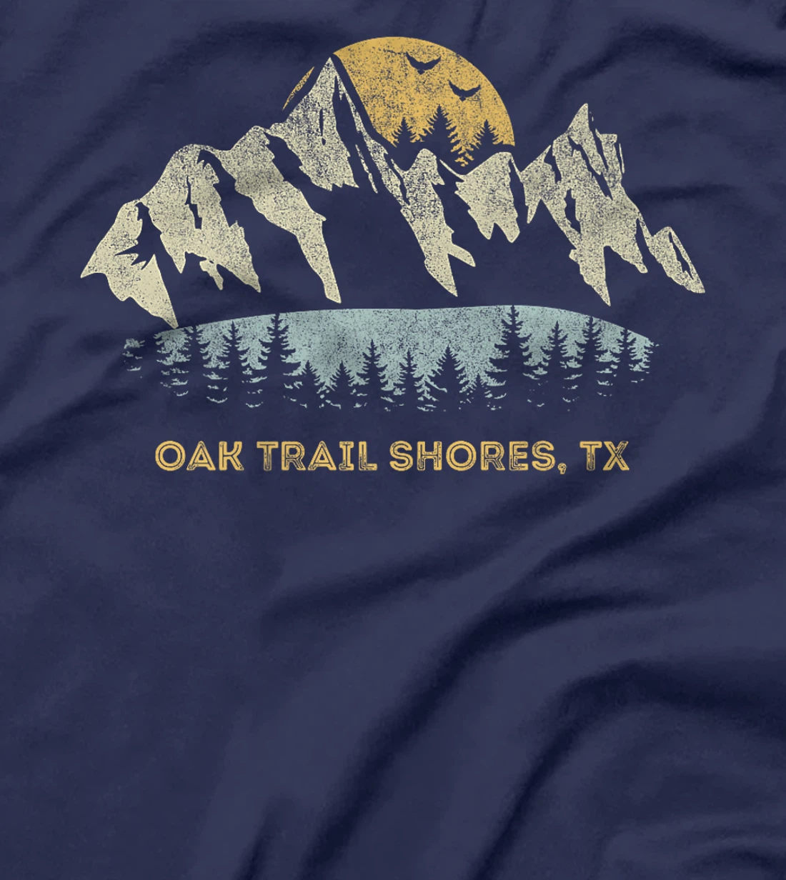 Oak Trail Shores Texas Mountain Sunset Sunrise TX Premium T-Shirt