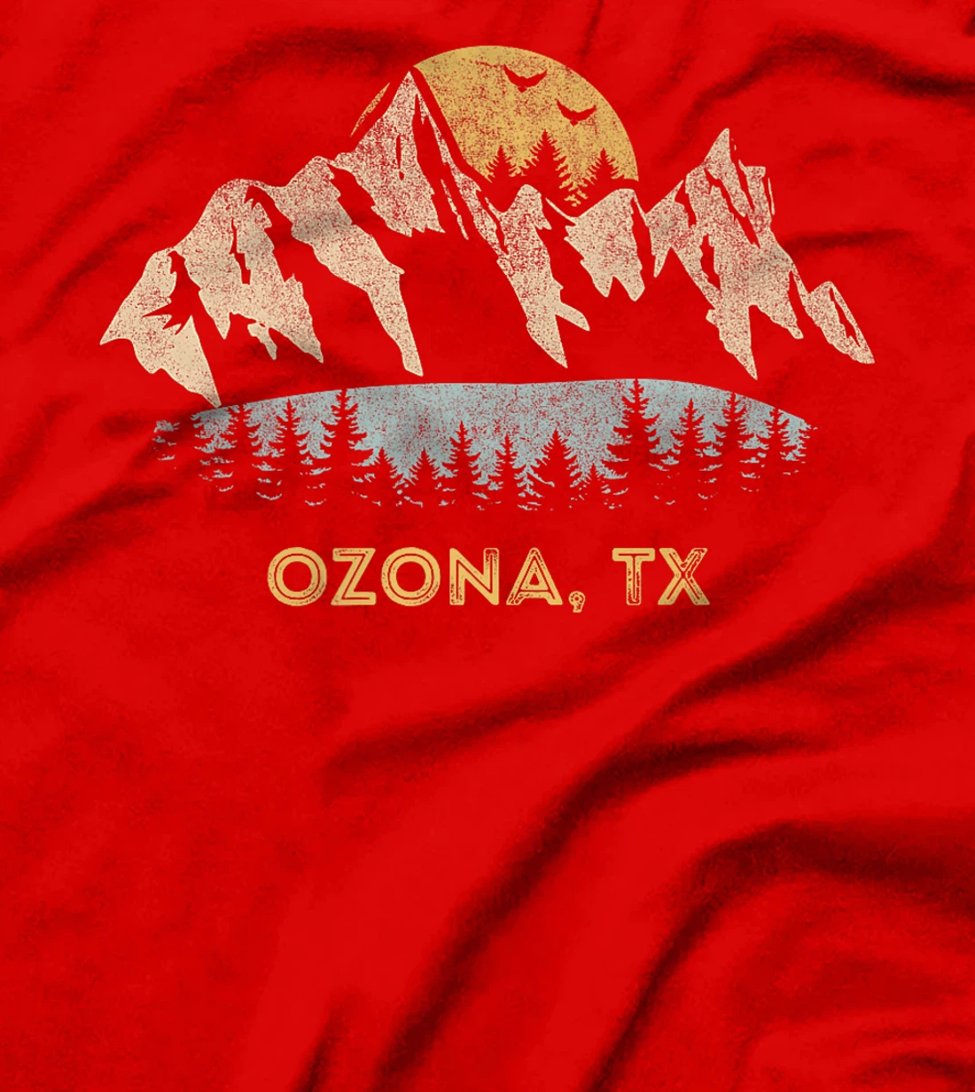 Ozona Texas Mountain Sunset Sunrise TX Premium T-Shirt