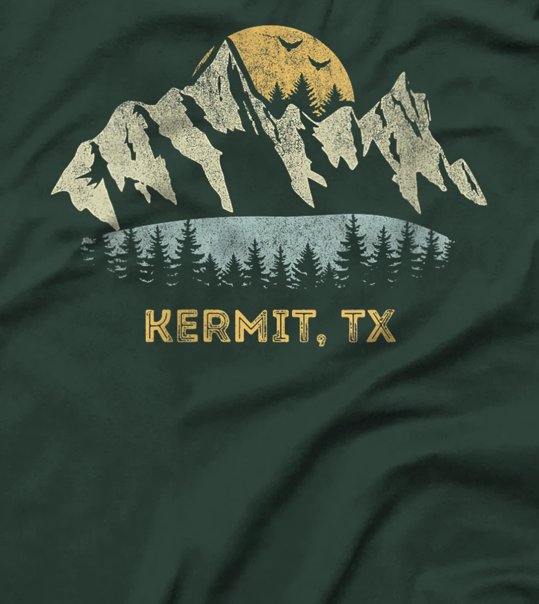 Womens Kermit Texas Mountain Sunset Sunrise TX T-Shirt