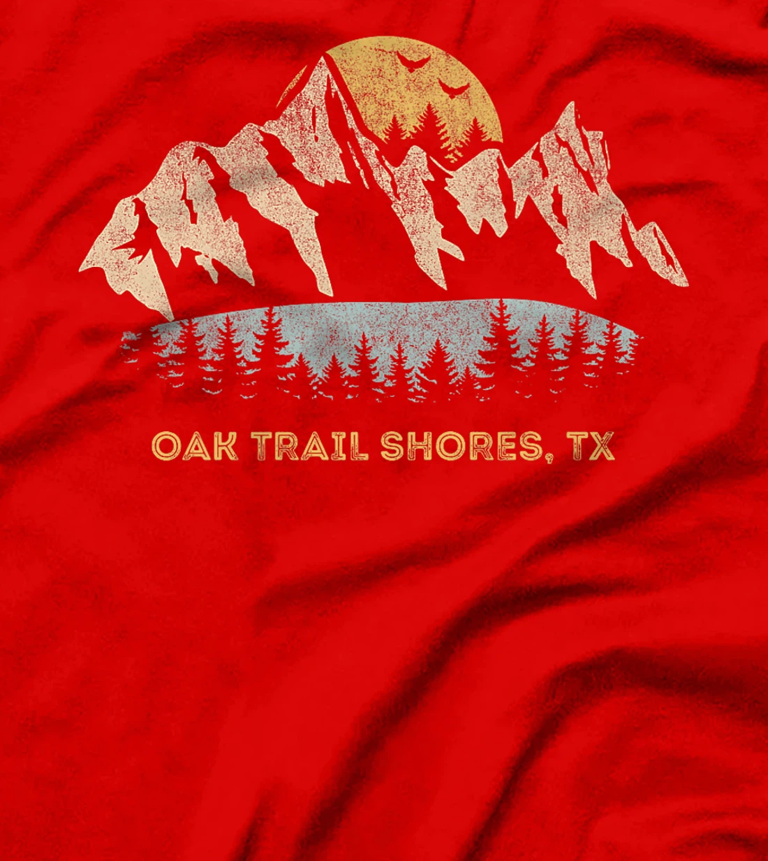 Oak Trail Shores Texas Mountain Sunset Sunrise TX Premium T-Shirt