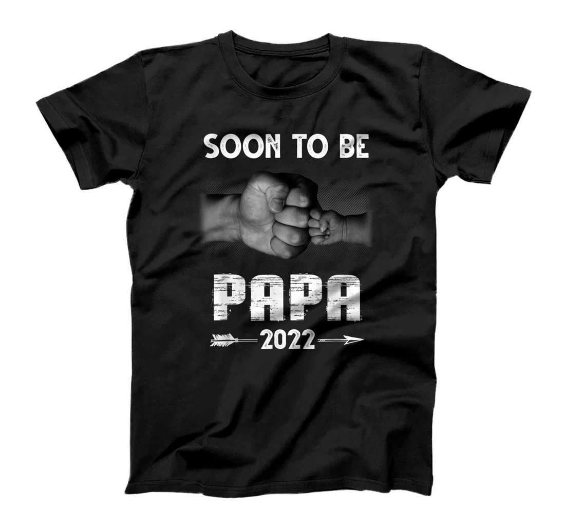 Mens Fathers Day Soon To Be Papa 2022 New Papa Father's Day T-Shirt