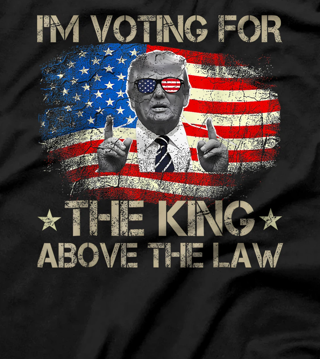 I'm Voting Trump 2024 King Above the Law T-Shirt