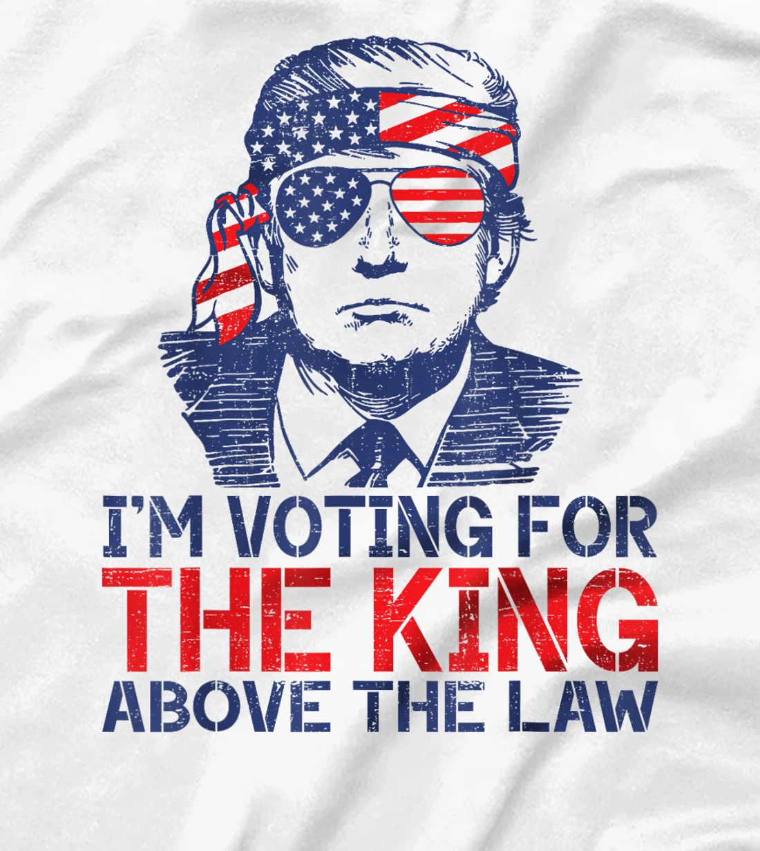 I'm Voting For The King Above The Law Funny Trump Immunity T-Shirt