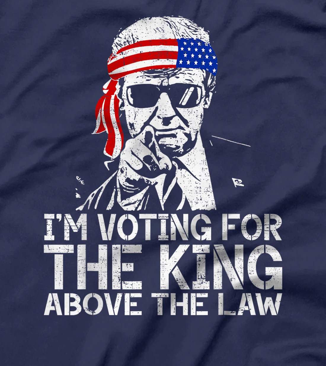 I'm Voting For The King Above The Law Funny Trump Immunity T-Shirt
