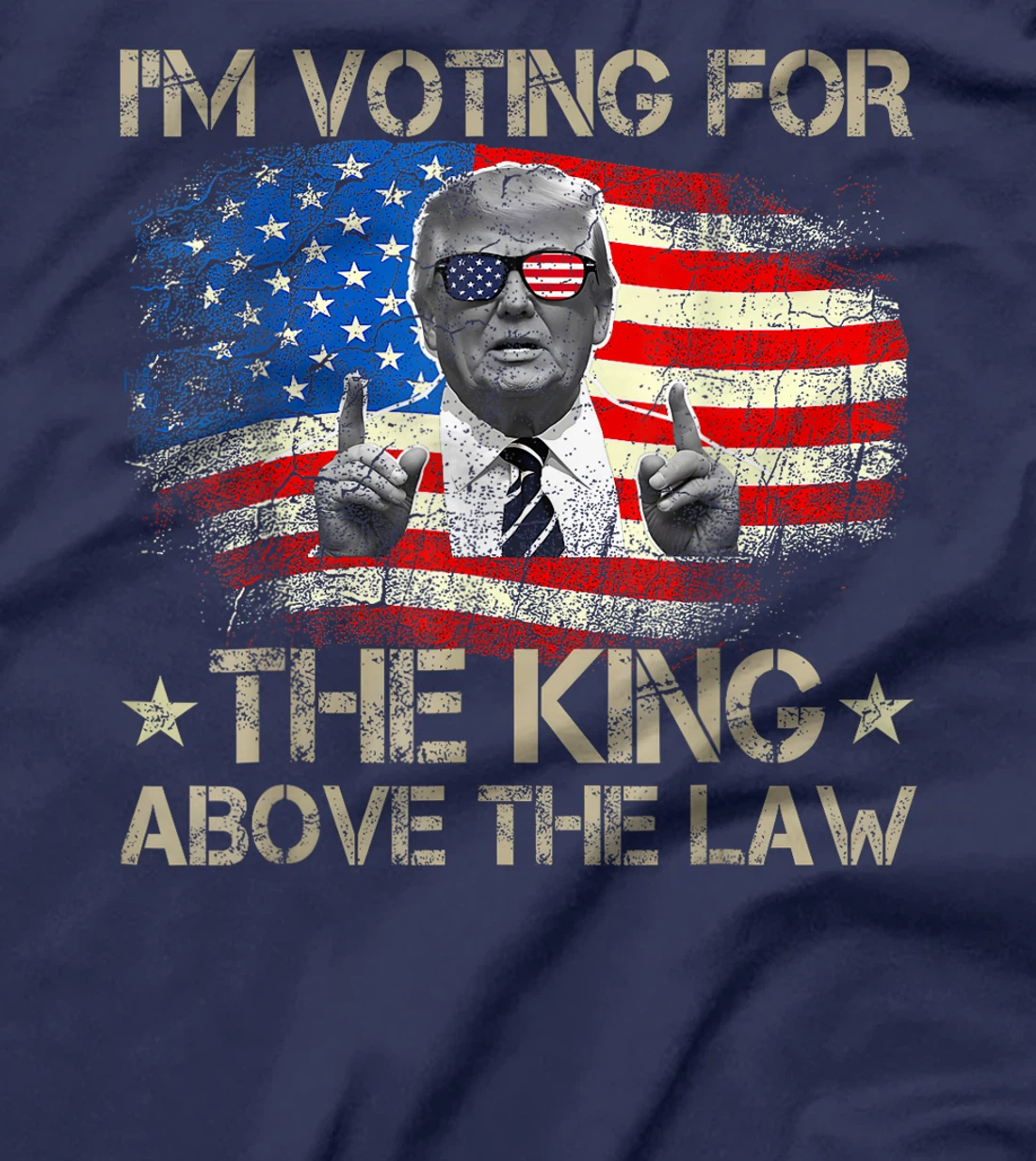 I'm Voting Trump 2024 King Above the Law T-Shirt