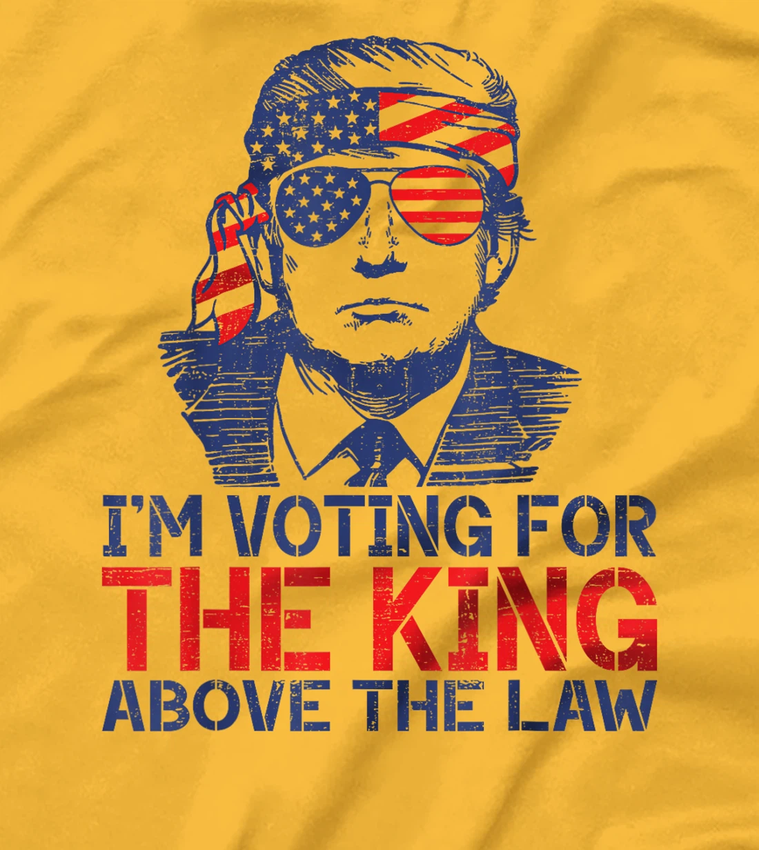 I'm Voting For The King Above The Law Funny Trump Immunity T-Shirt