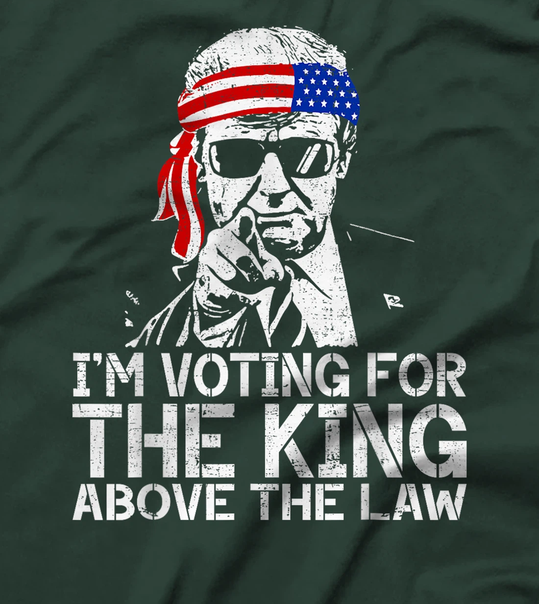 I'm Voting For The King Above The Law Funny Trump Immunity T-Shirt
