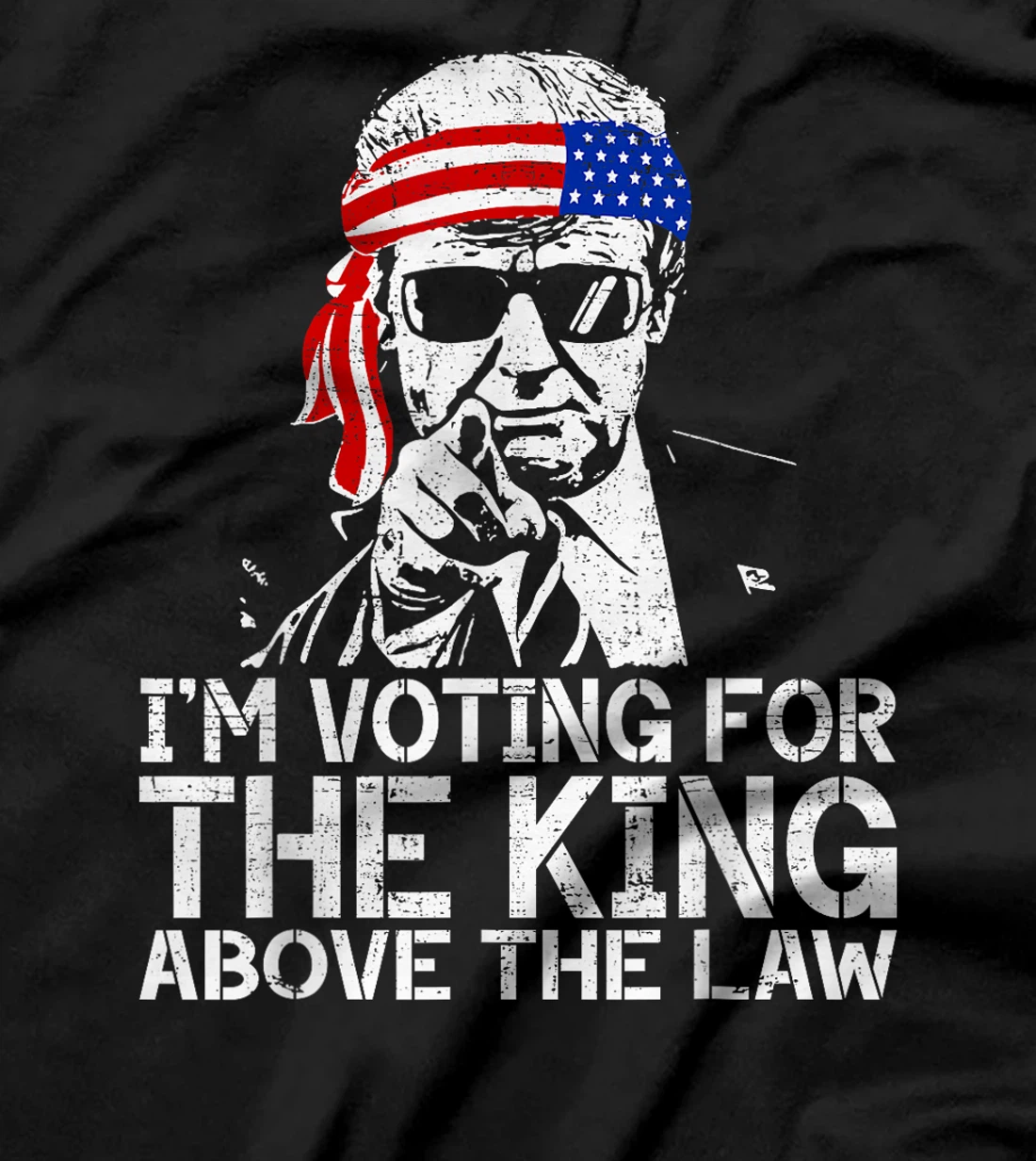 I'm Voting For The King Above The Law Funny Trump Immunity T-Shirt