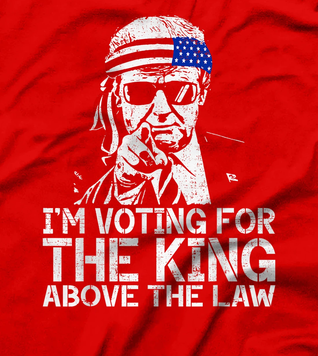 I'm Voting For The King Above The Law Funny Trump Immunity T-Shirt