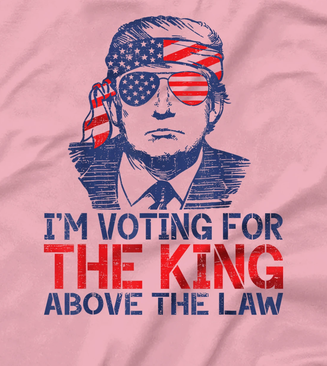 I'm Voting For The King Above The Law Funny Trump Immunity T-Shirt