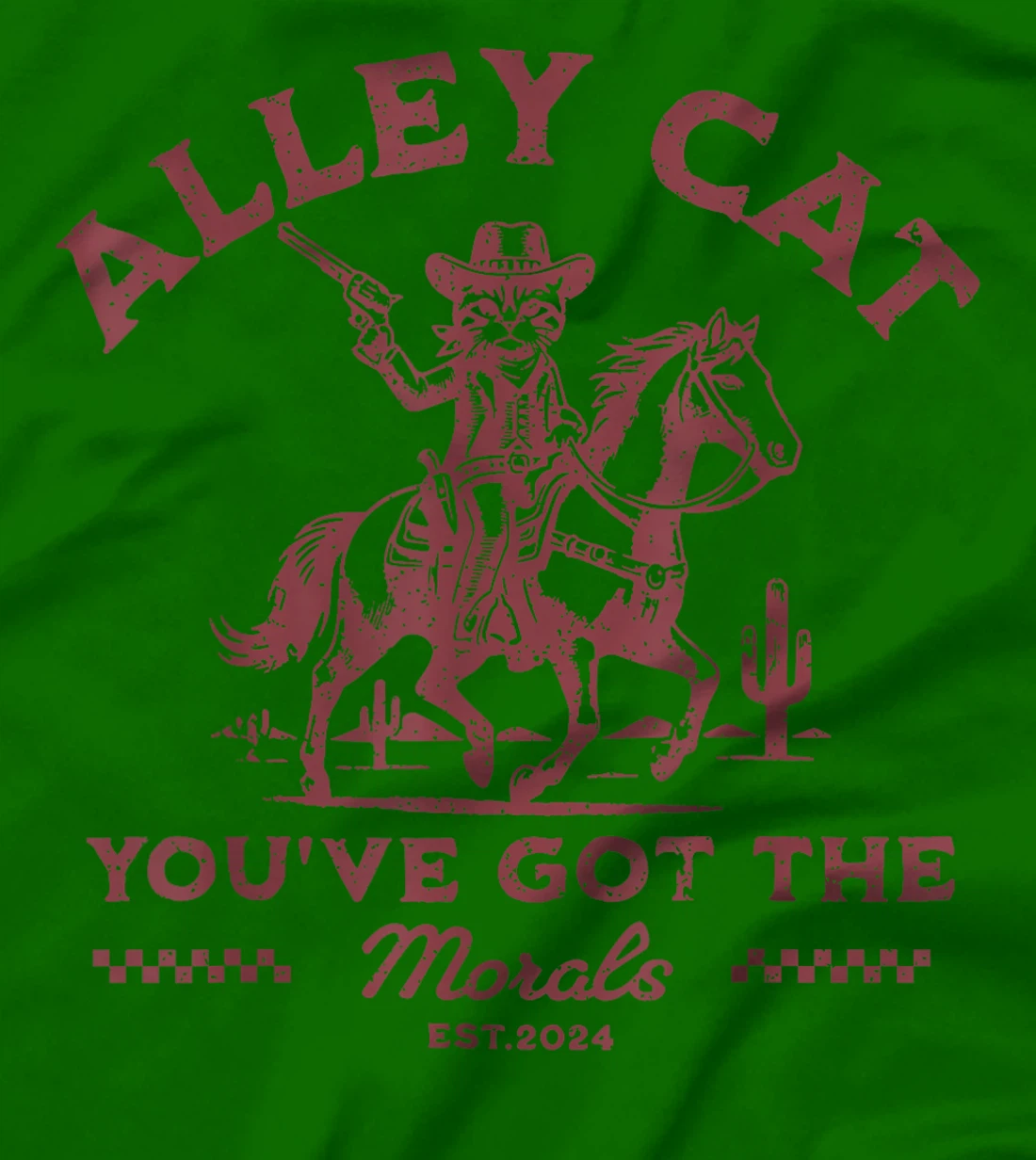 Funny Trump Alley Cat Morals No Claws Barred T-Shirt