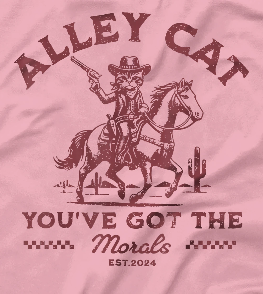 Funny Trump Alley Cat Morals No Claws Barred T-Shirt
