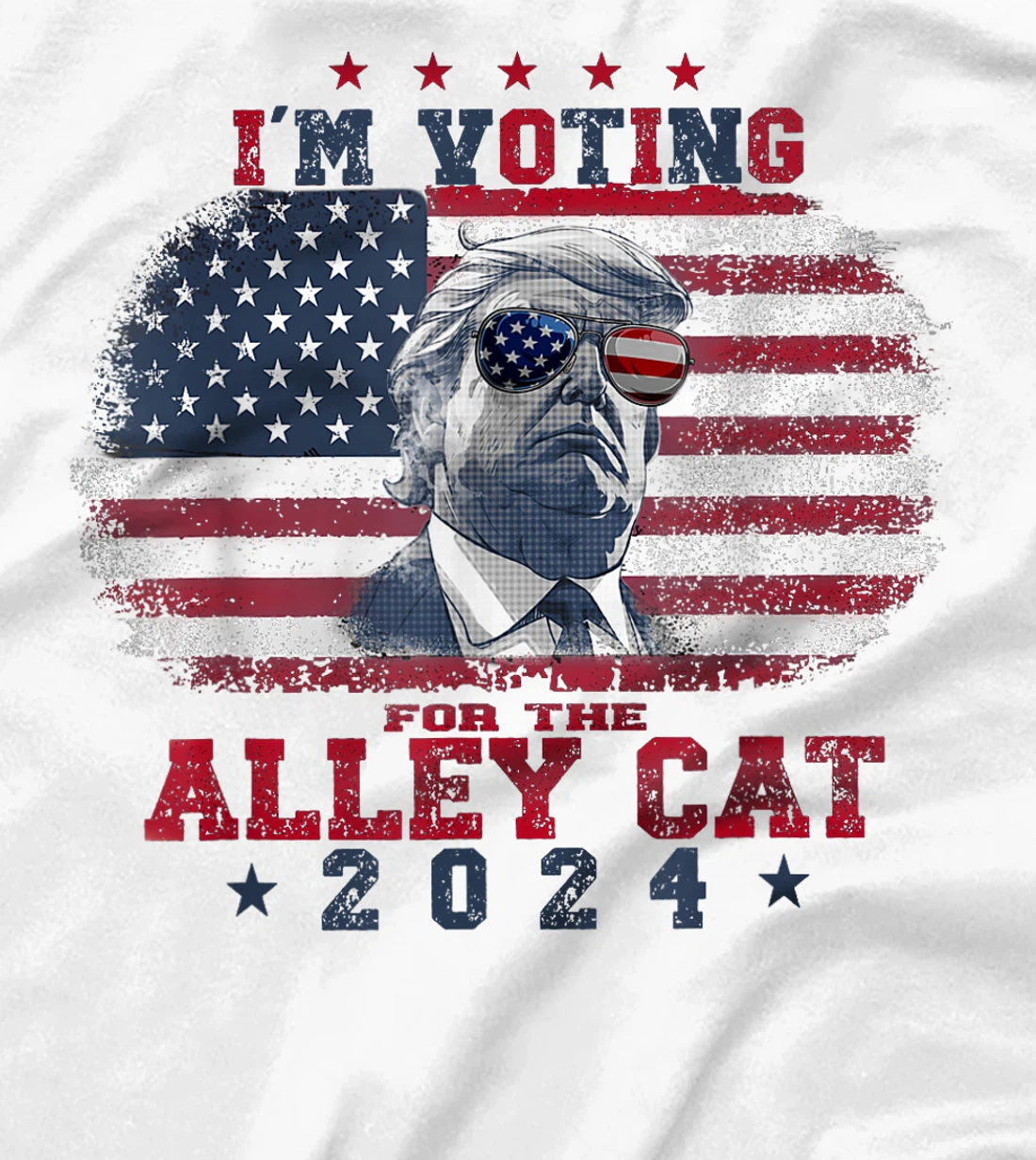 I'm Voting For The Alley Cat Funny Trump Alley Cat T-Shirt