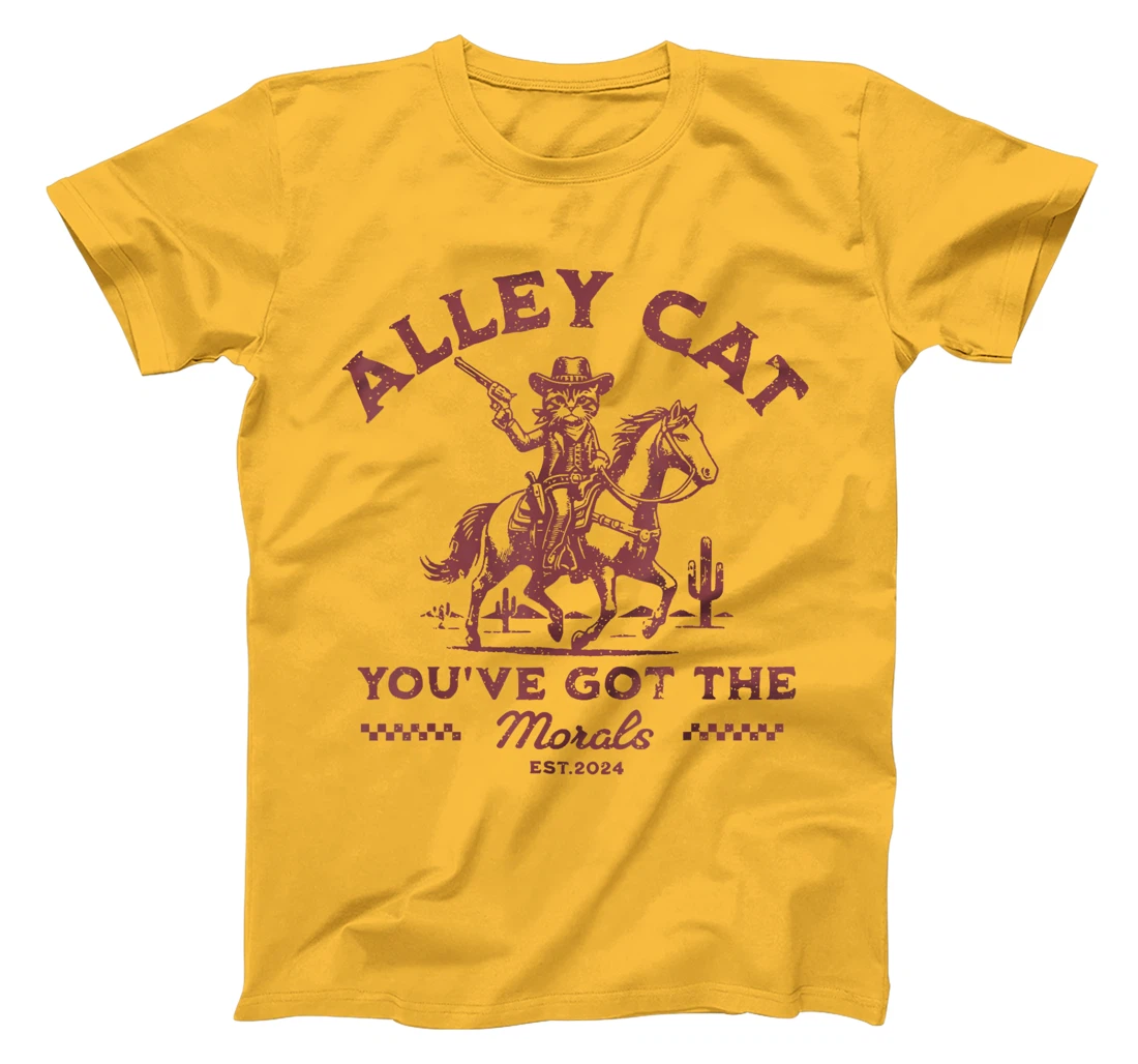 Funny Trump Alley Cat Morals No Claws Barred T-Shirt