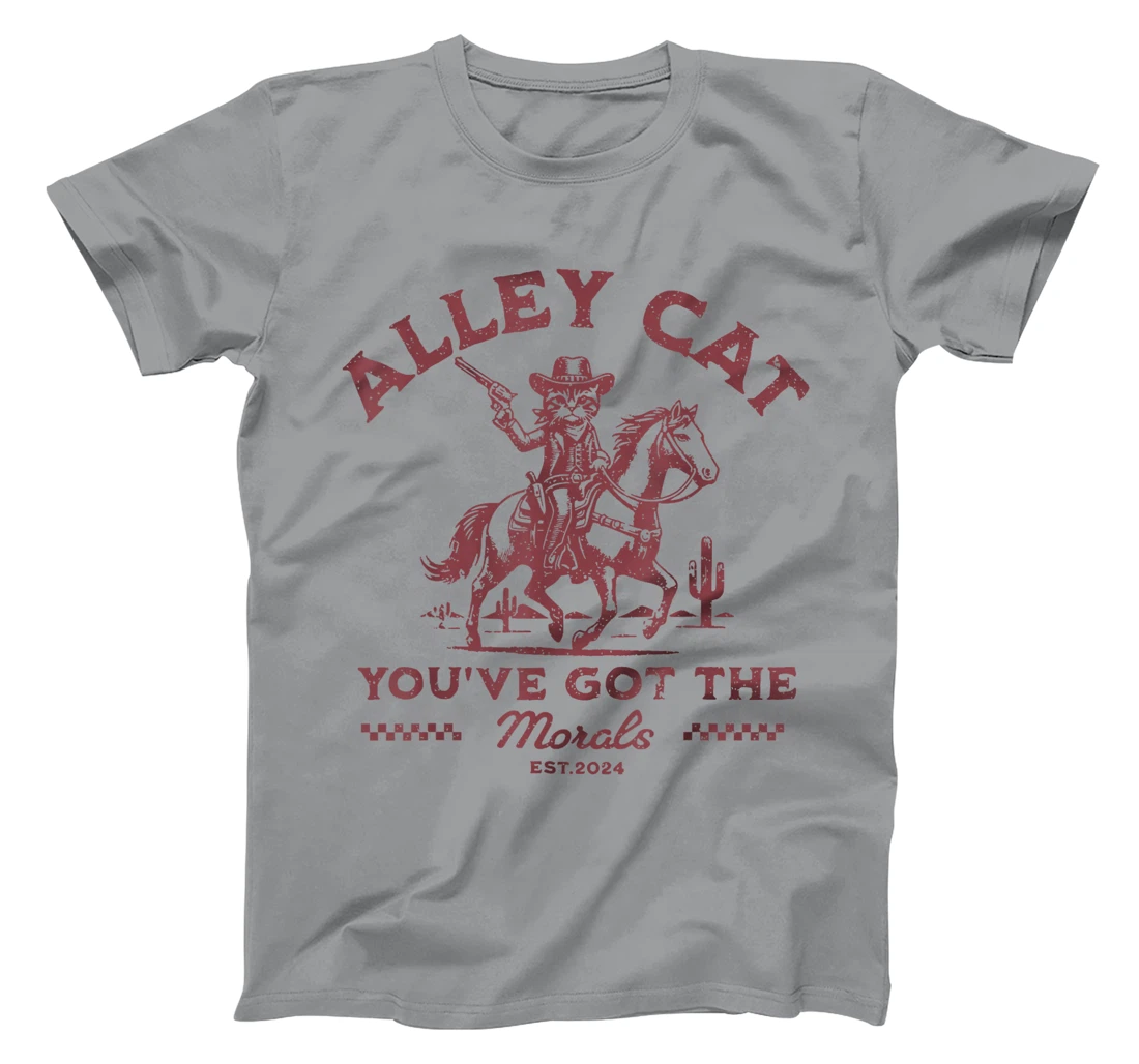 Funny Trump Alley Cat Morals No Claws Barred T-Shirt