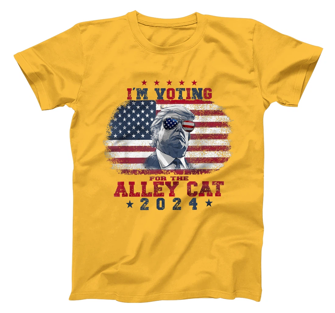I'm Voting For The Alley Cat Funny Trump Alley Cat T-Shirt