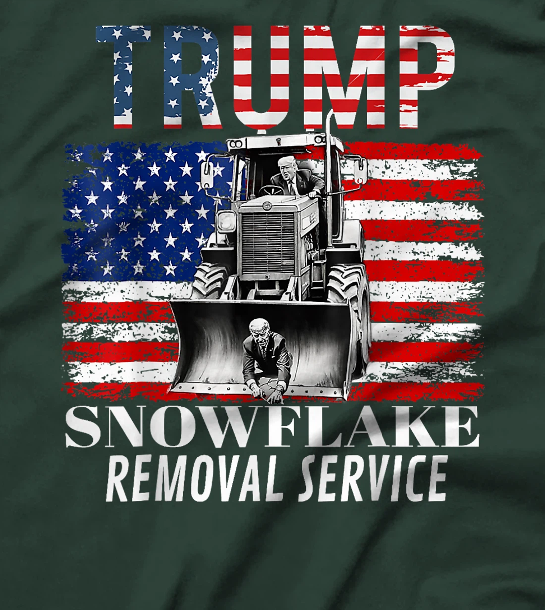 Trump Snowflake Removal Service Funny Donald Trump 2024 T-Shirt