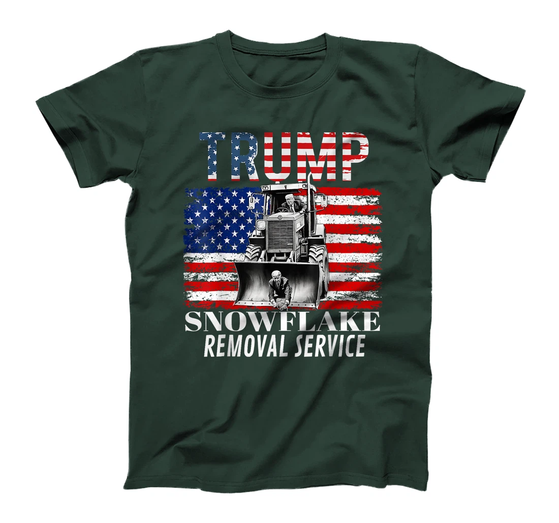 Trump Snowflake Removal Service Funny Donald Trump 2024 T-Shirt
