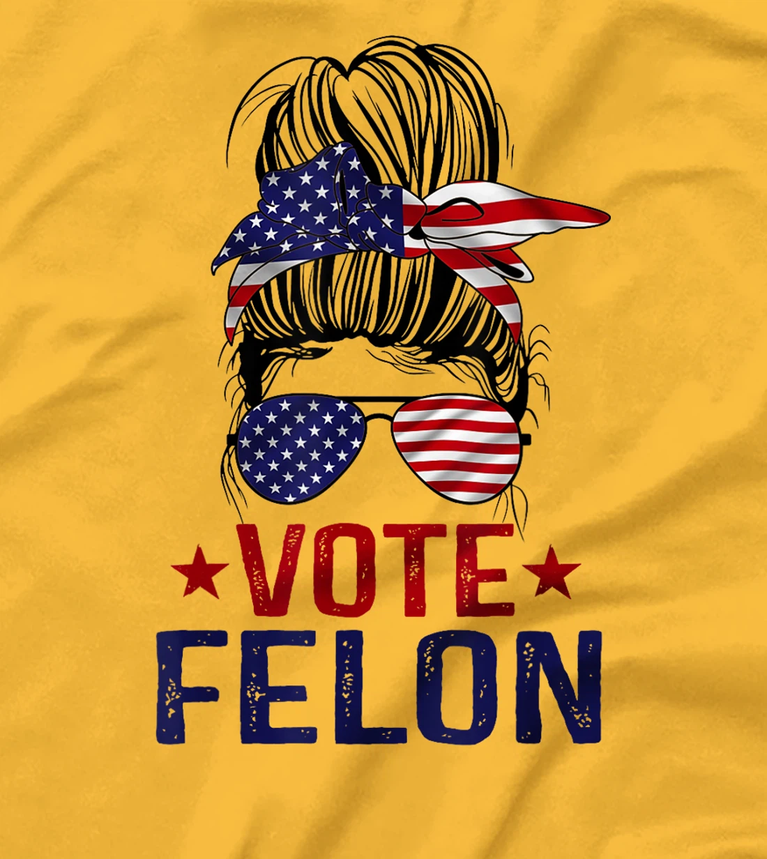 Vote Felon 2024 President Trump 45 47 Vote For The Felon T-Shirt