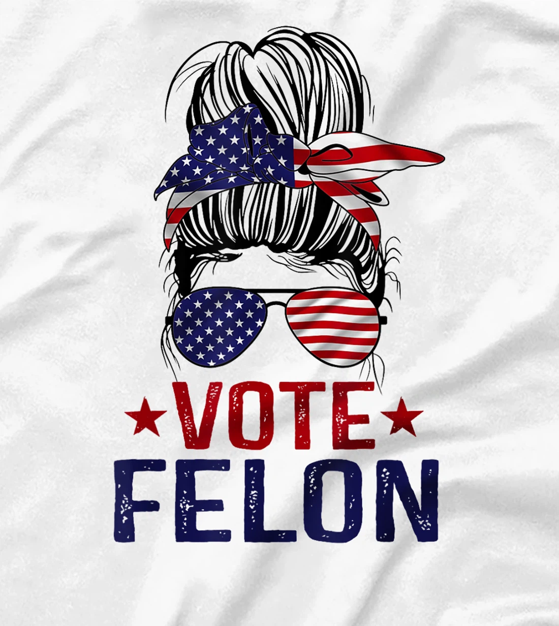 Vote Felon 2024 President Trump 45 47 Vote For The Felon T-Shirt
