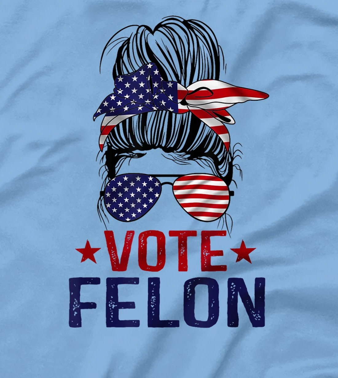 Vote Felon 2024 President Trump 45 47 Vote For The Felon T-Shirt