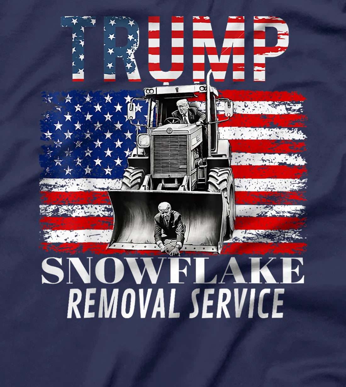 Trump Snowflake Removal Service Funny Donald Trump 2024 T-Shirt