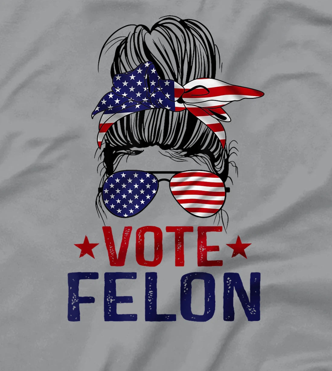 Vote Felon 2024 President Trump 45 47 Vote For The Felon T-Shirt