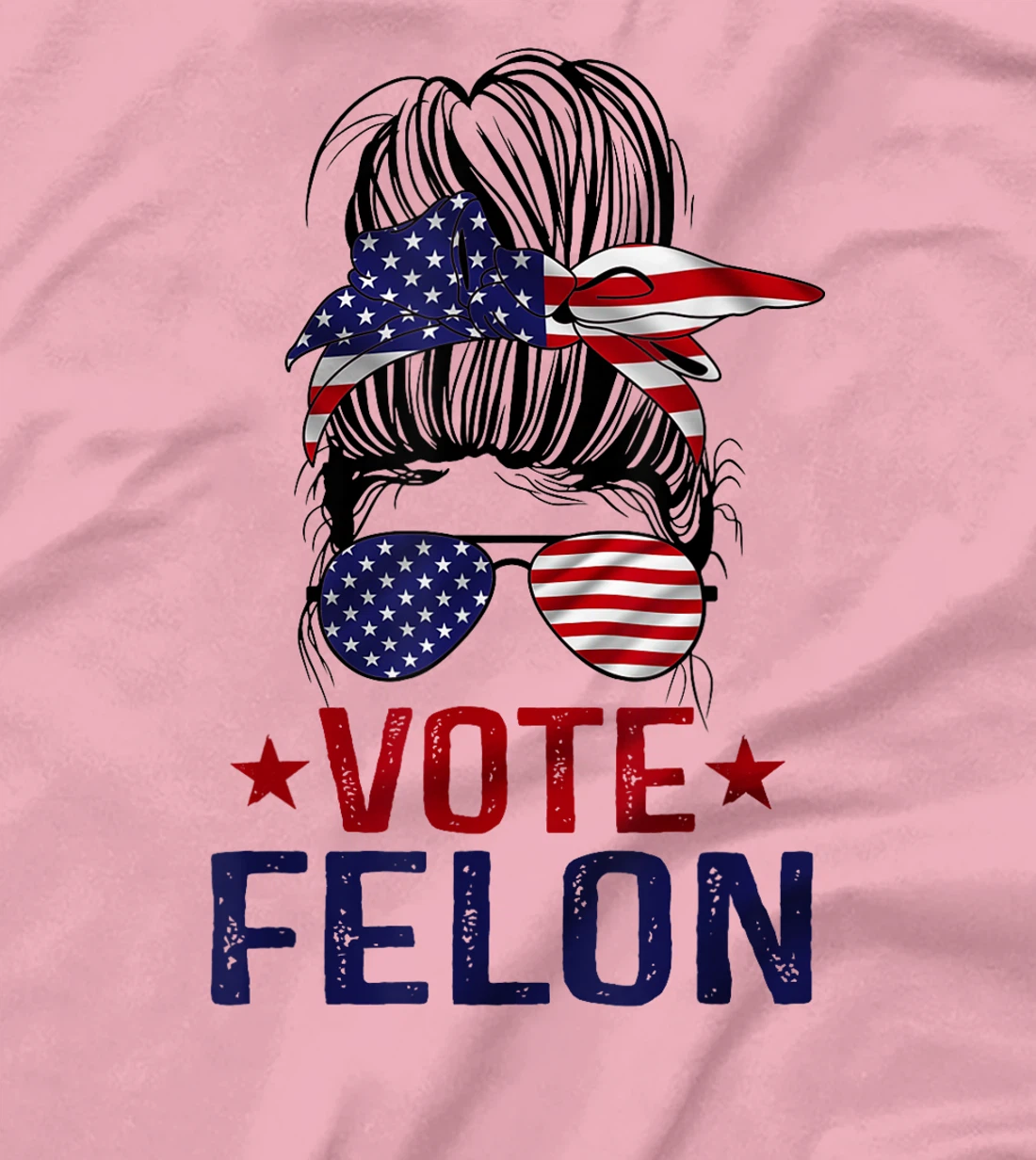 Vote Felon 2024 President Trump 45 47 Vote For The Felon T-Shirt