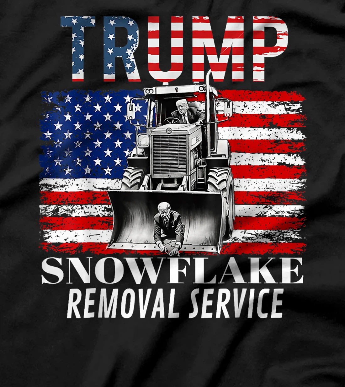 Trump Snowflake Removal Service Funny Donald Trump 2024 T-Shirt