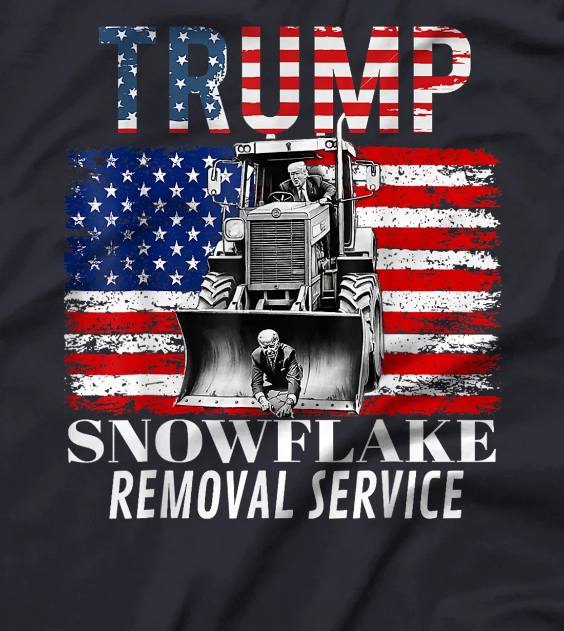 Trump Snowflake Removal Service Funny Donald Trump 2024 T-Shirt