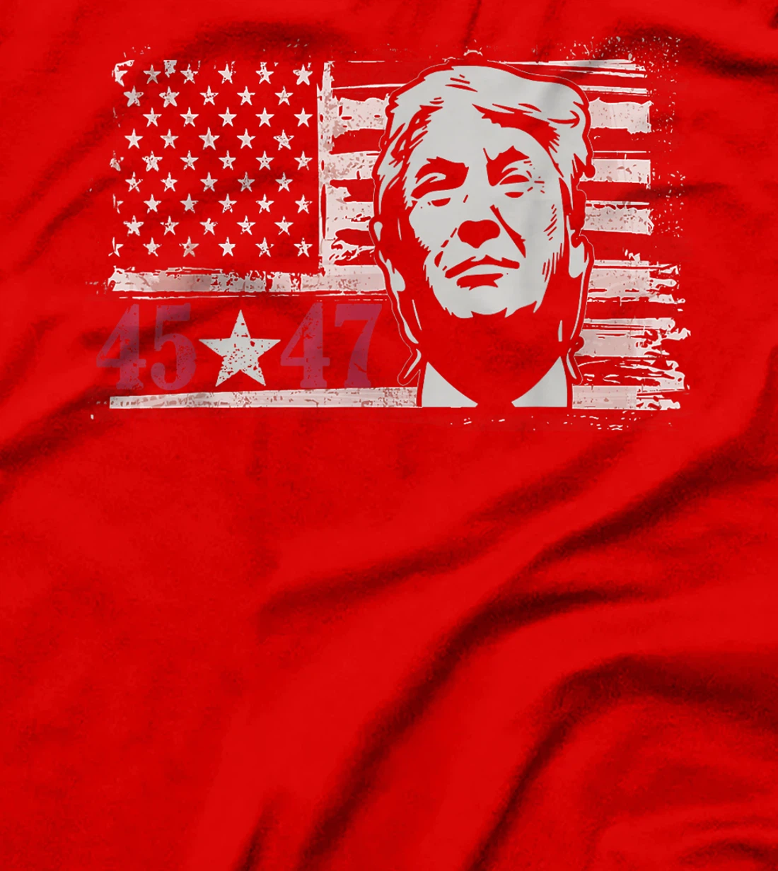Trump 45 47 2024 president Donald Trump American flag T-Shirt