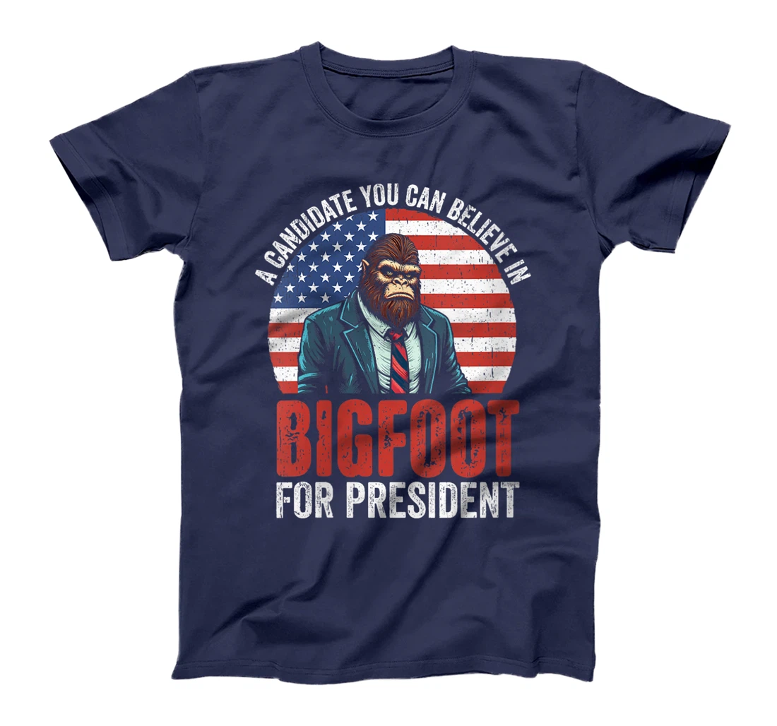 Womens Bigfoot for President, US Presidential Election Tee Trump T-Shirt
