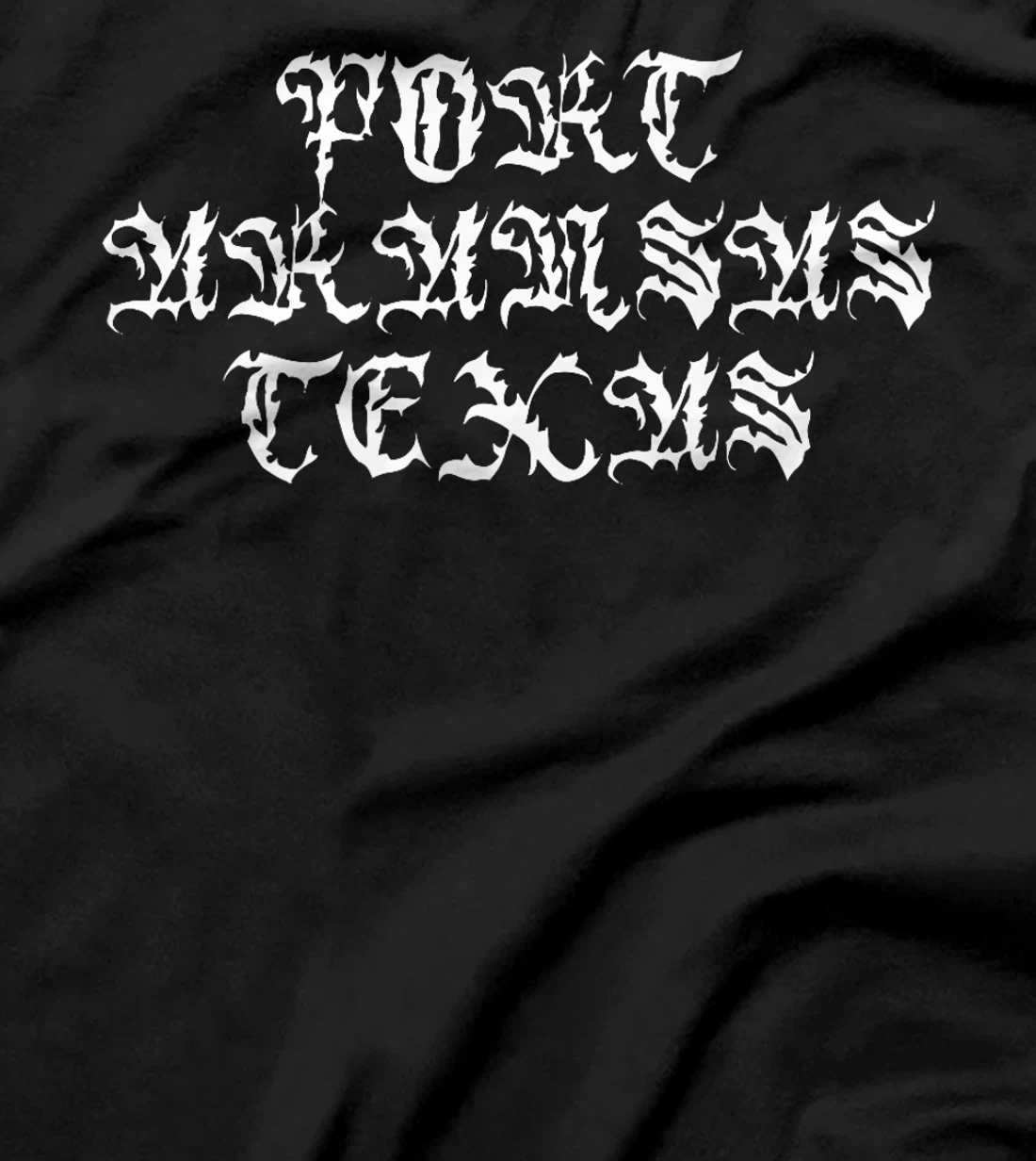 Port Aransas Texas Streetwear Vintage Script Goth Inspired Premium T-Shirt