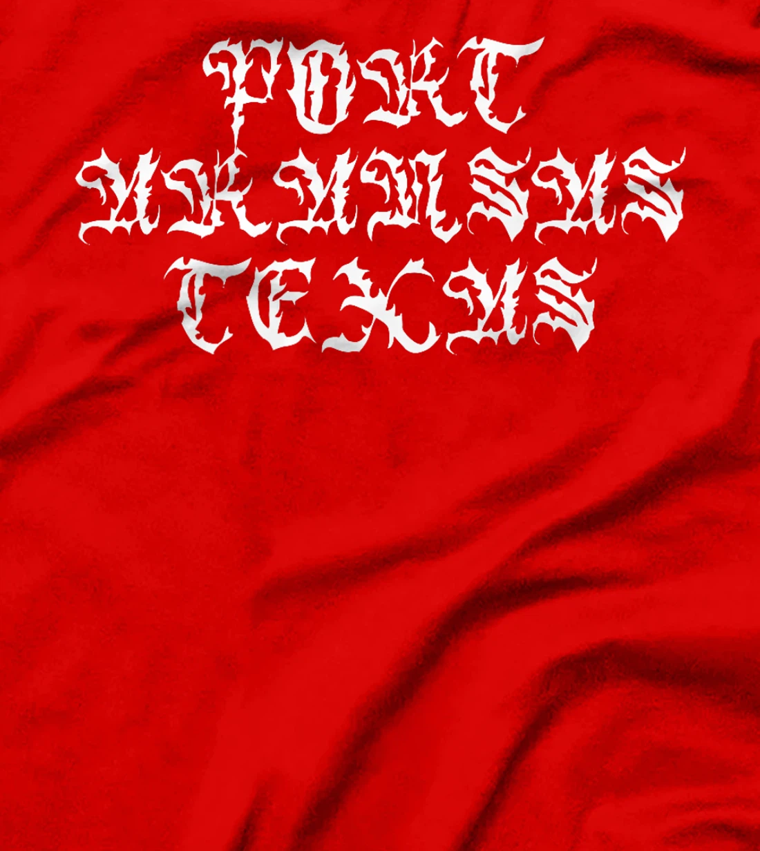 Port Aransas Texas Streetwear Vintage Script Goth Inspired Premium T-Shirt