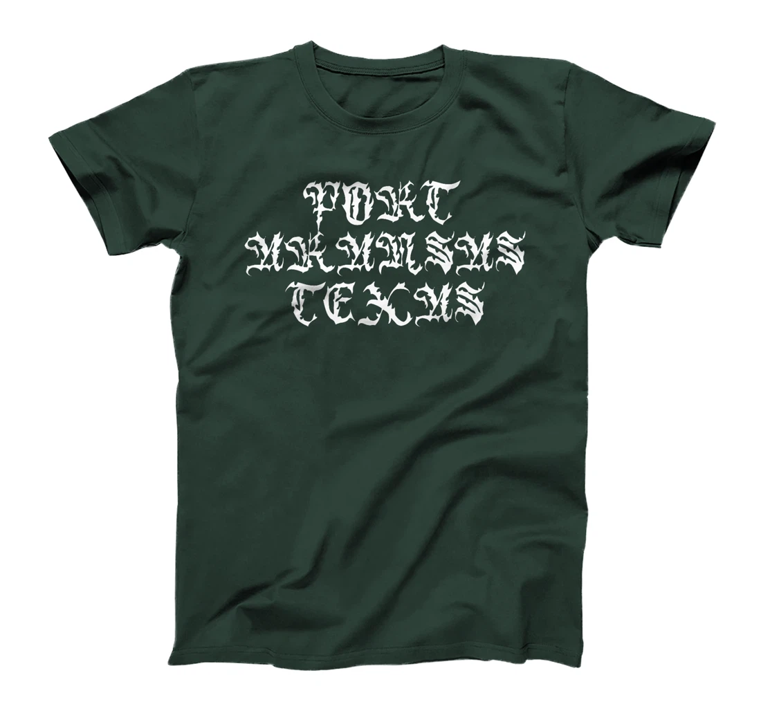 Port Aransas Texas Streetwear Vintage Script Goth Inspired Premium T-Shirt