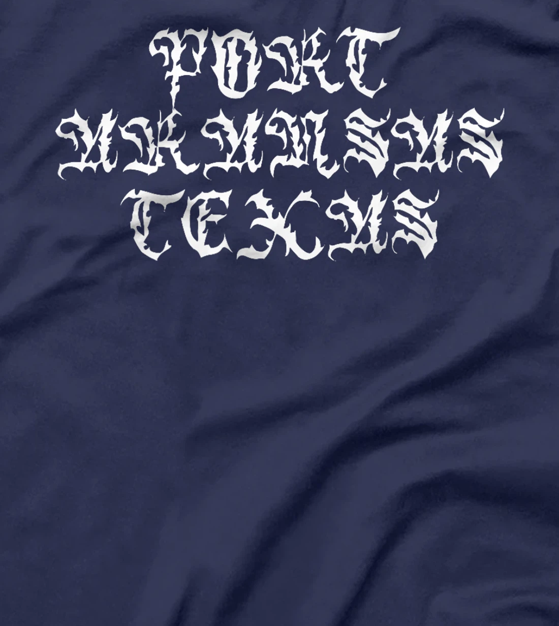 Port Aransas Texas Streetwear Vintage Script Goth Inspired Premium T-Shirt