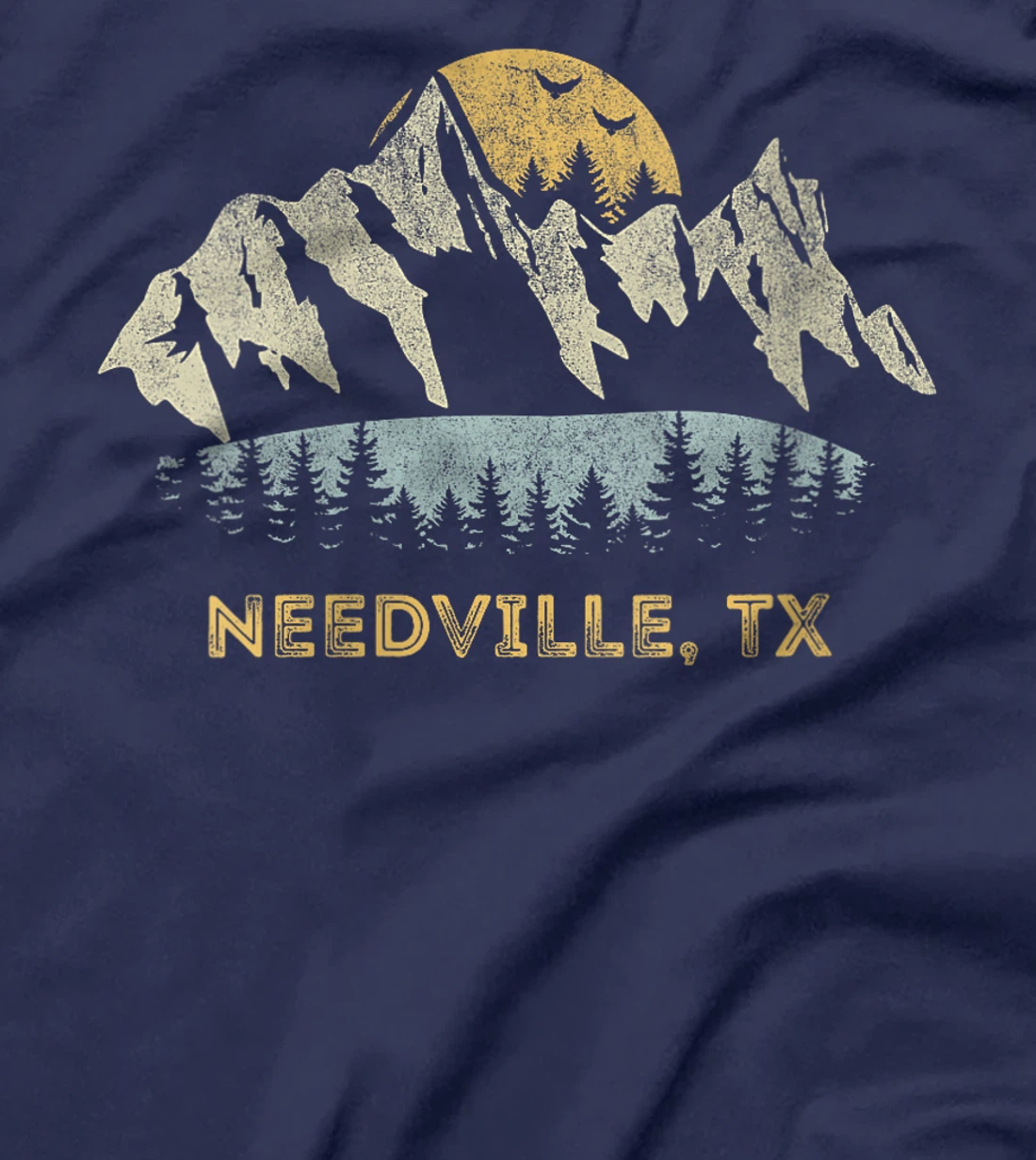 Womens Needville Texas Mountain Sunset Sunrise TX T-Shirt