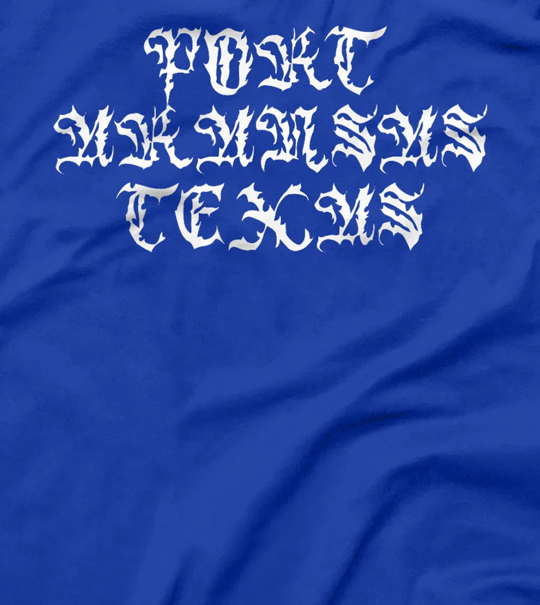 Port Aransas Texas Streetwear Vintage Script Goth Inspired Premium T-Shirt