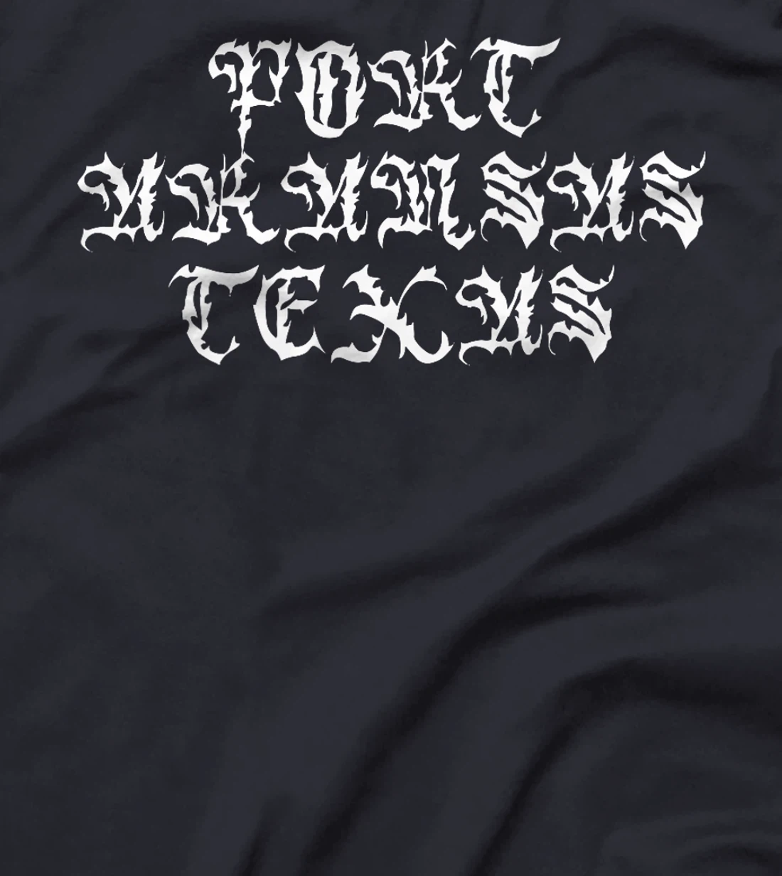 Port Aransas Texas Streetwear Vintage Script Goth Inspired Premium T-Shirt