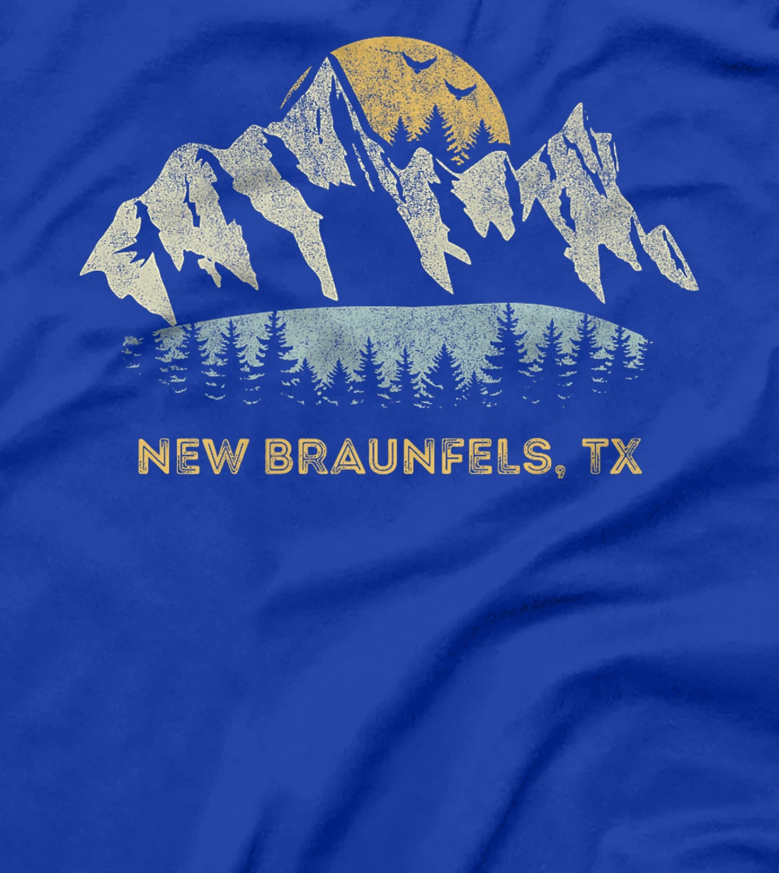 New Braunfels Texas Mountain Sunset Sunrise TX Premium T-Shirt