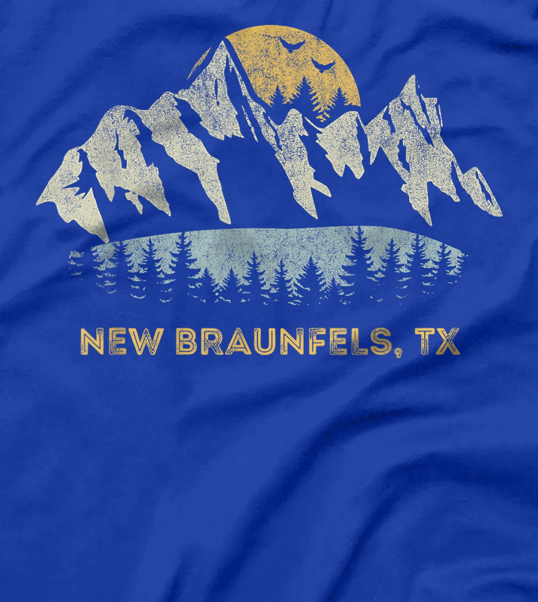 New Braunfels Texas Mountain Sunset Sunrise TX T-Shirt