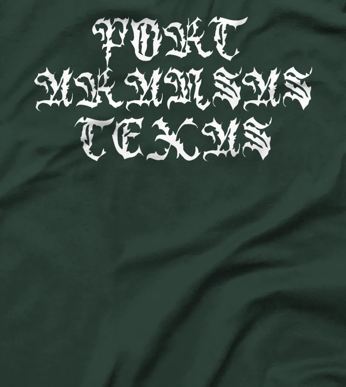 Port Aransas Texas Streetwear Vintage Script Goth Inspired Premium T-Shirt