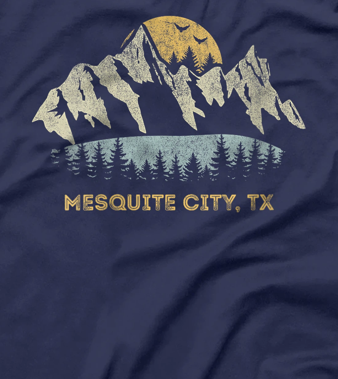 Womens Mesquite City Texas Mountain Sunset Sunrise TX T-Shirt