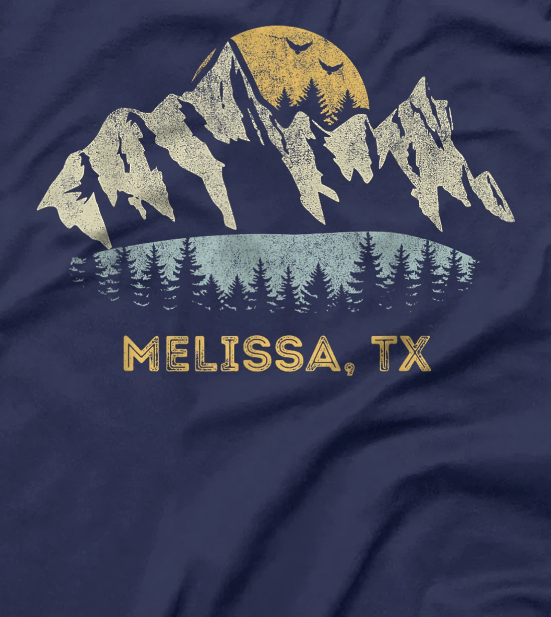 Womens Melissa Texas Mountain Sunset Sunrise TX T-Shirt