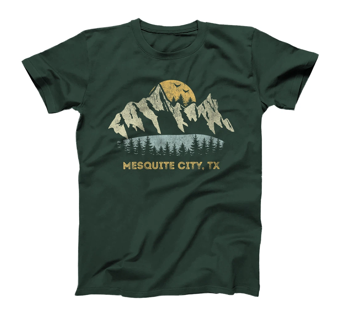 Womens Mesquite City Texas Mountain Sunset Sunrise TX T-Shirt