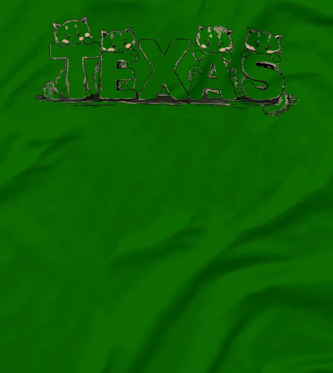 Womens Cute Cats and Texas - Cat Lover T-Shirt